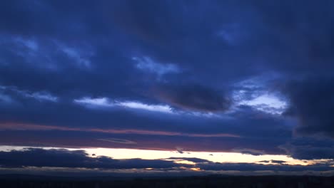 time lapse with clouds on the night sky