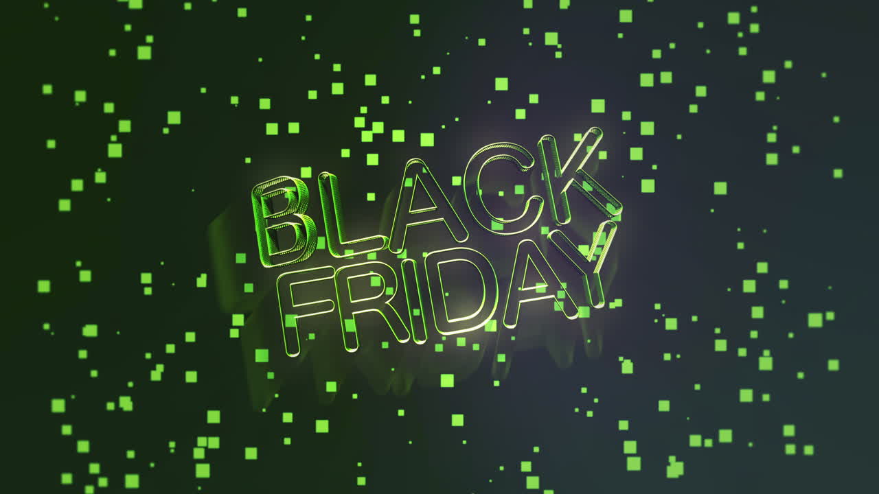 칼레이도스코프 색조: 현대적이고 다채로운 블랙 프라이데이 텍스트
