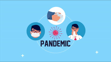 sick person with prevention methods covid 19 pandemic