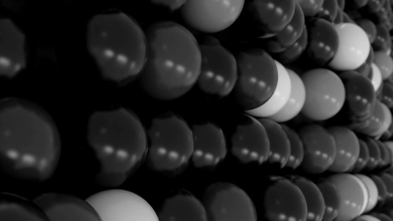 4K Abstract Sphere Molecules.