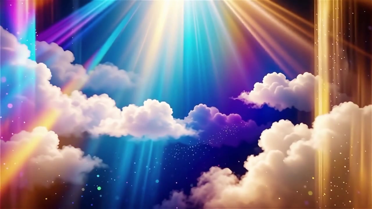 Sfondo di Adorazione Cristiana con Luce Celeste