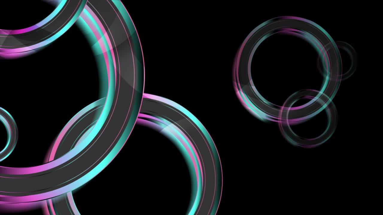 círculos brillantes azules y púrpuras fondo de movimiento geométrico abstracto