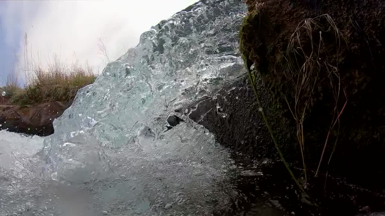 Waterfall series shot on a spring fed canal in western Texas. Series contains mostly slow motion scenes of a small waterfall including spectacular underwater footage with aquatic wildlife