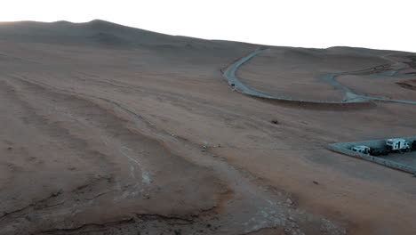 Paracus,-Perú,-Imágenes-De-Drones.-Puesta-De-Sol