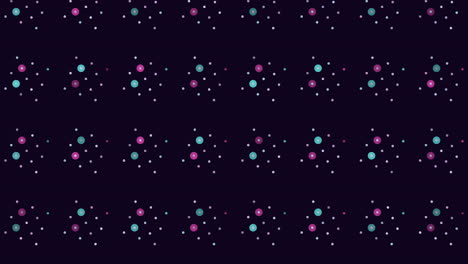 futuristic cubes and dots pattern