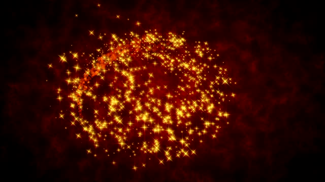 추상적인 반이는 별 배경 (루프)