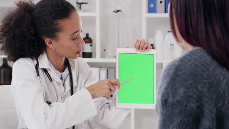 Green-screen,-chroma-key-and-doctor-tablet