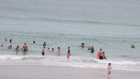 people enjoying a sunny day at the beach