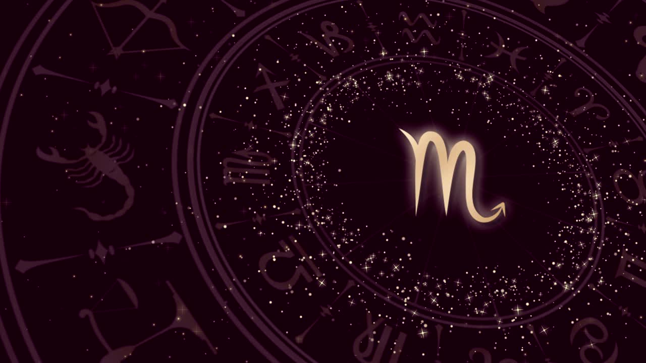 signo del zodiaco escorpio y rueda del horóscopo