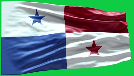 4k bandera muy detallada de panama - bandera de panama alto detalle - bandera nacional patrón de ondas de panama elementos en bucle