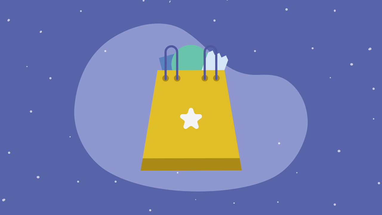 쇼핑 가방 종이 상업 애니메이션