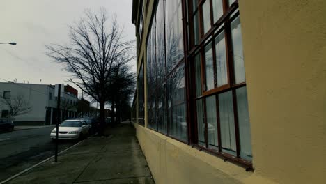 old warehouse apartment building street exterior in richmond virginia