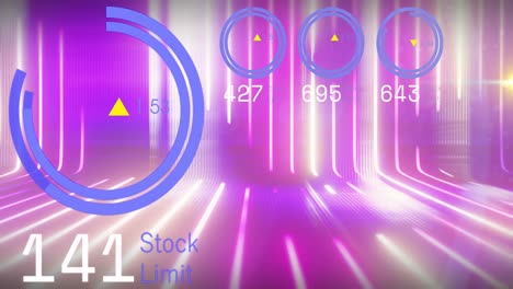 animation of data processing over scopes scanning