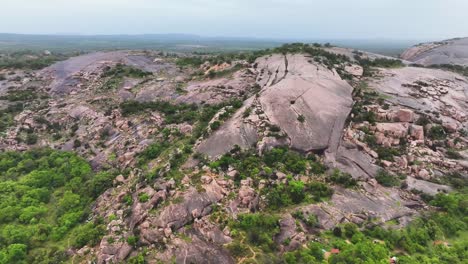 aerial views of the scenic texas hill country during magic hour