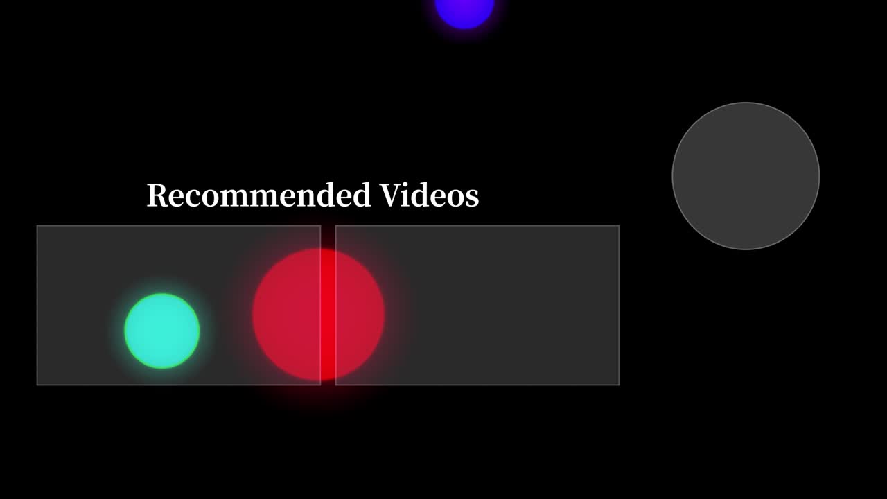 esfera de bola colorida tarjeta de finalización pantalla de finalización gráficos de movimiento