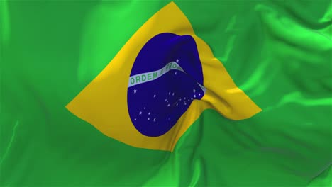 waving brazilian flag
