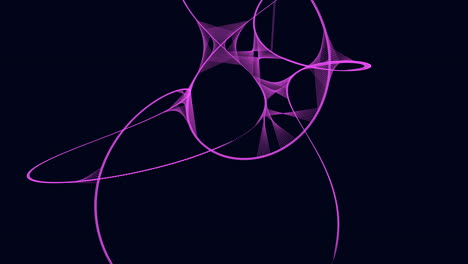líneas en espiral rosadas que convergen en un fondo oscuro