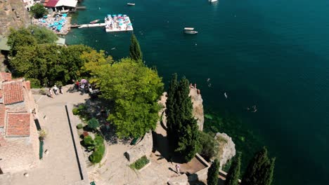 Aerial-shot-of-Macedonia-coast