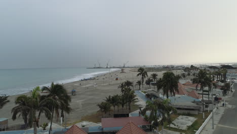 Manta-aerial-shot-of-the-coast-of-playa-Murcialago