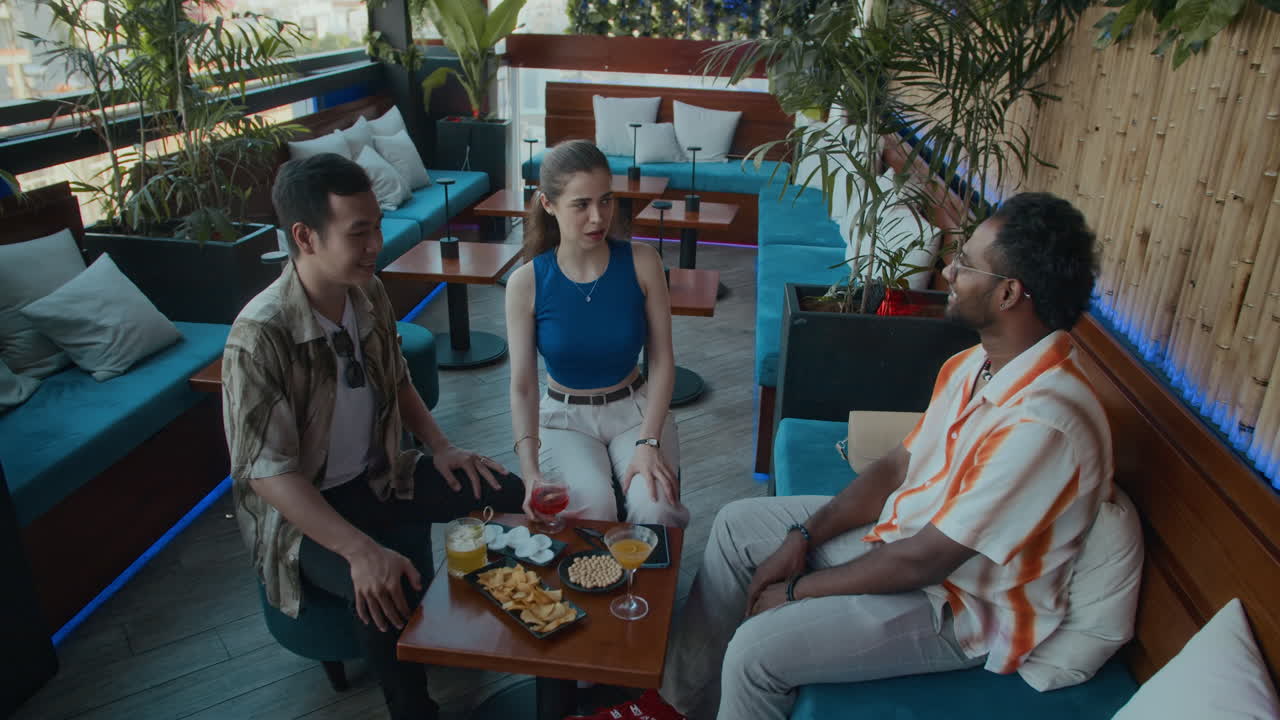 Diverse People Celebrating Event with Drinks in Bar