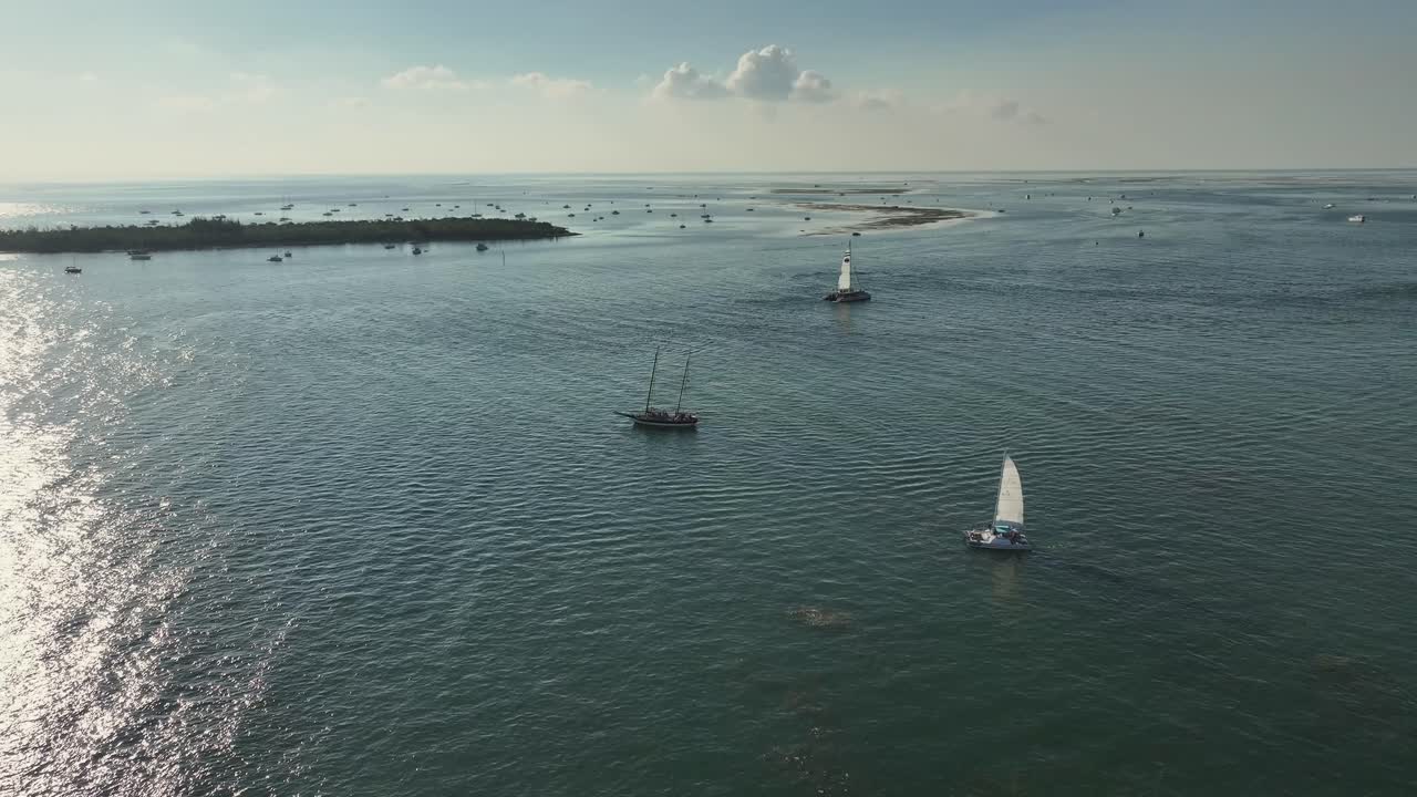 el oeste de florida al atardecer