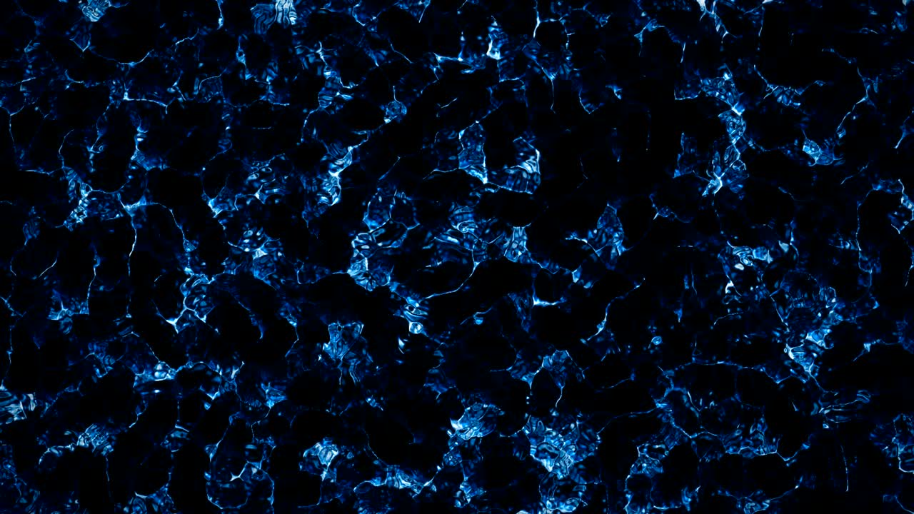 추상적인 파란색 반이는 텍스처 파동 재료 운동 배경, 원활한 루프