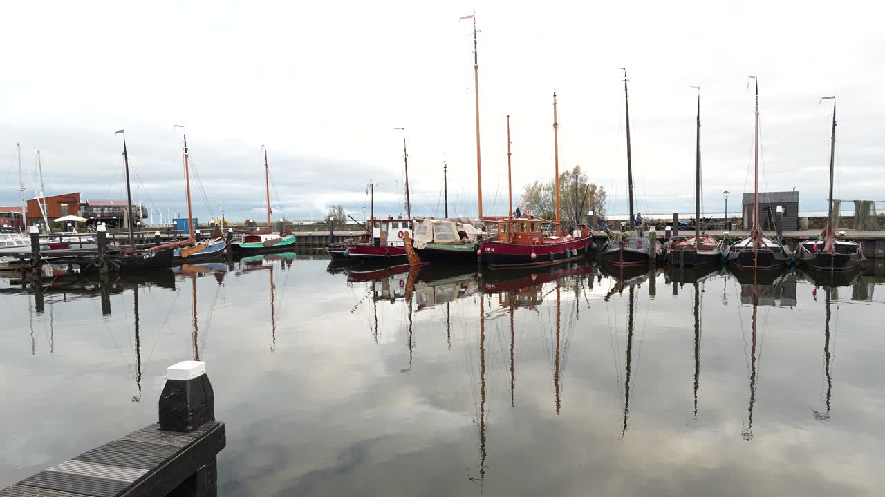 Urk city views, historic fishing village in Flevoland, The Netherlands.