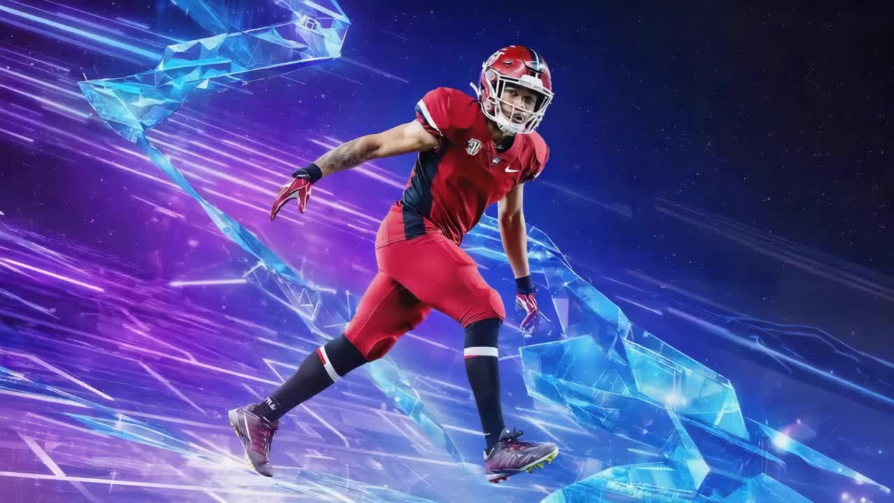 jugador de fútbol en acción