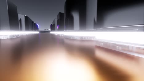 letrero de ventas de viernes negro con letras negras y rojas, luces de neón parpadeantes, colores cambiantes y materiales brillantes, cámara de animación 3d alejada