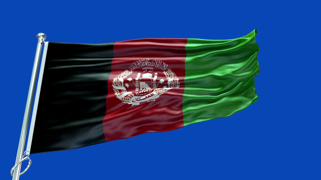 아프가니스탄의 4k 매우 상세한 발 - 아프가니스탄 발 높은 세부 사항 - 국가 발 아프가니아 파동 패턴 루프 가능한 요소