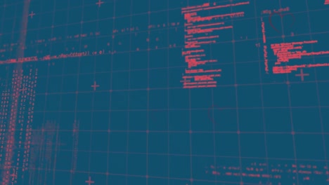 Animación-De-Procesamiento-De-Datos-Y-Corazones-Sobre-Fondo-Azul