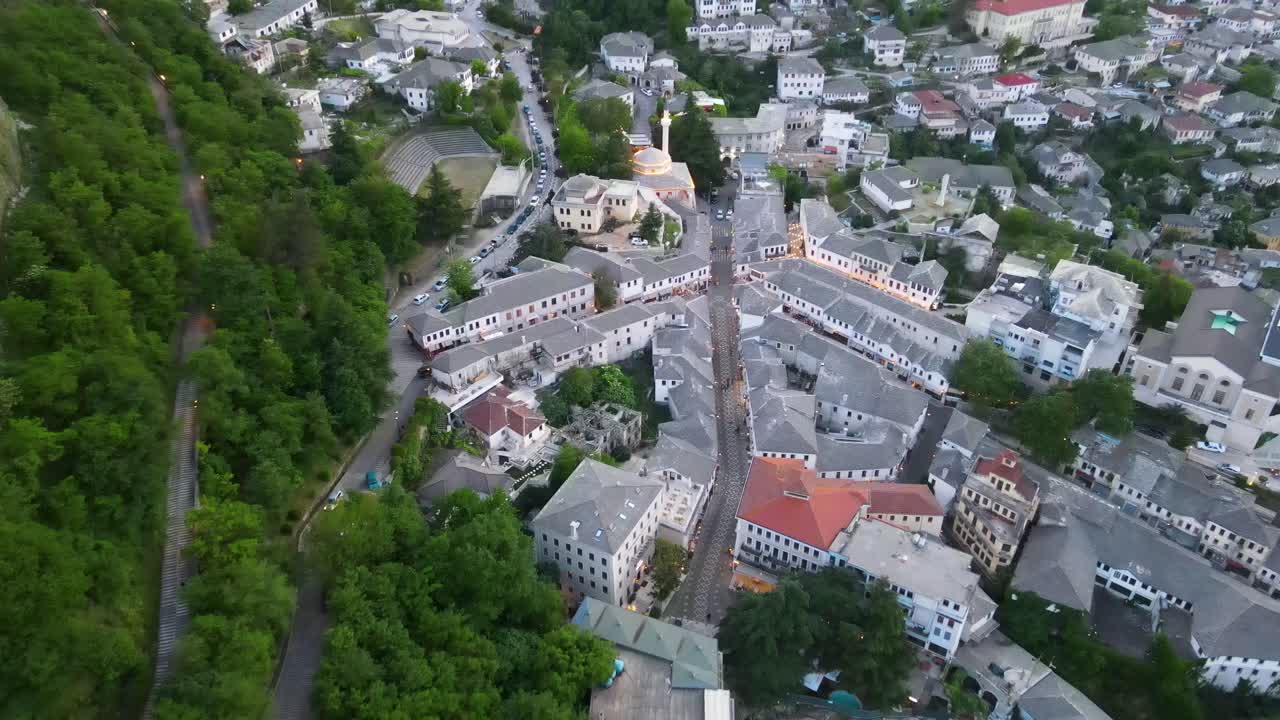 알바니아 의 게이로카스트라 의 공중 사진