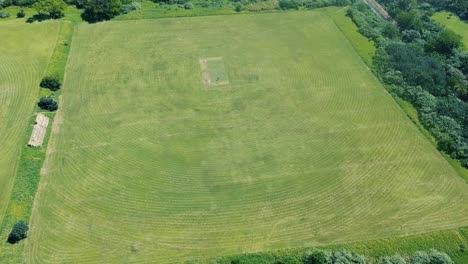 imágenes aéreas de un campo de fútbol de rugby