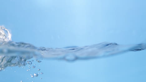 water bubbles and waves close up