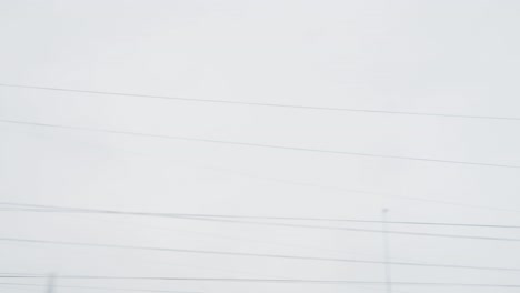 power lines on a cloudy day