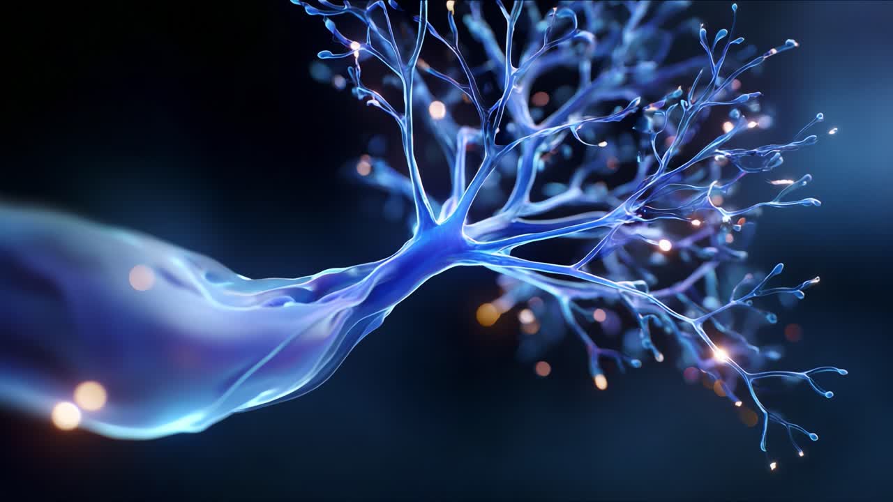 A mesmerizing digital representation of a glowing neural network, showcasing intricate branches and luminescent nodes that symbolize connectivity and advanced technology in a captivating visual display