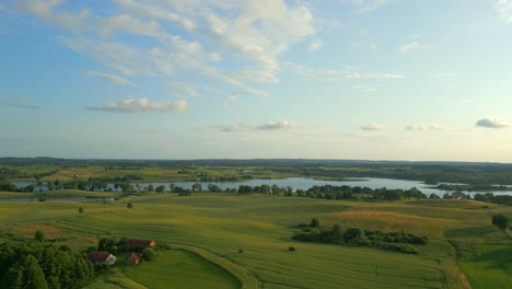 aerial shot of natural landscape