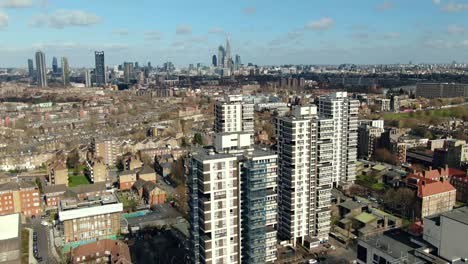 beautiful aerial shot of buildings in the city of london