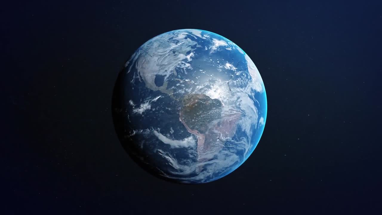 지구상에 대한 연결 네트워크의 애니메이션