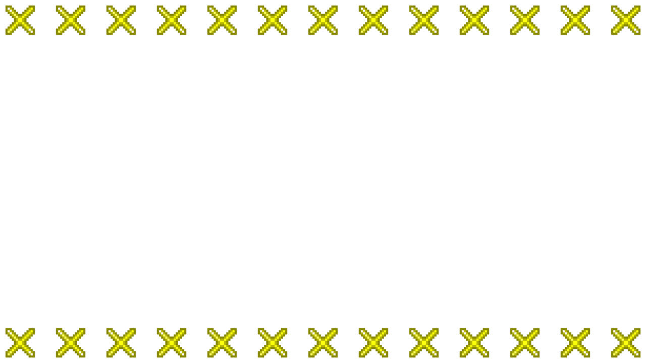 Pixel Art Mini Cross mark Frame Animated Overlay 1080p Transparent 30 fps (3).mov