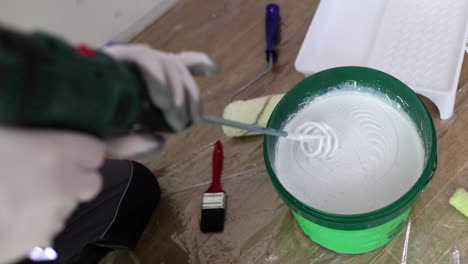 painting supplies and preparation