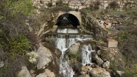 gorgeous waterfall in valle del jerte, spain