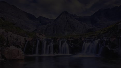 animation and modern titles with nature background