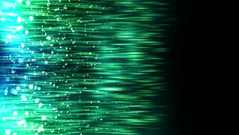 luxury shine lights with blinking particles. glitter vintage loop animation. circular. hexagonal. linear. screen decorations concept. green and blue.