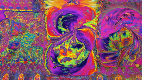arte digital abstracto con colores vibrantes
