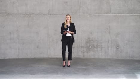 businesswoman in modern office setting