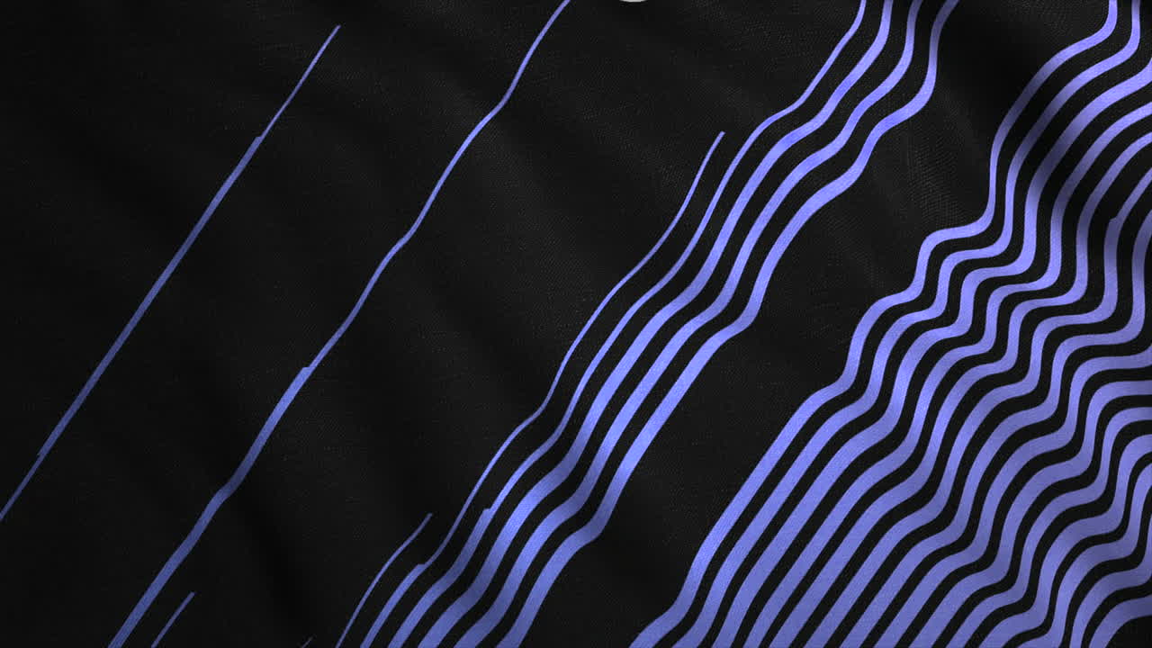 Abstract Dark Fabric Texture with Blue Lines