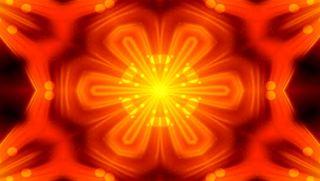 abstracto colorido brillante e hipnótico concepto patrón simétrico ornamental decorativo caleidoscopio movimiento círculo geométrico y formas de estrellas