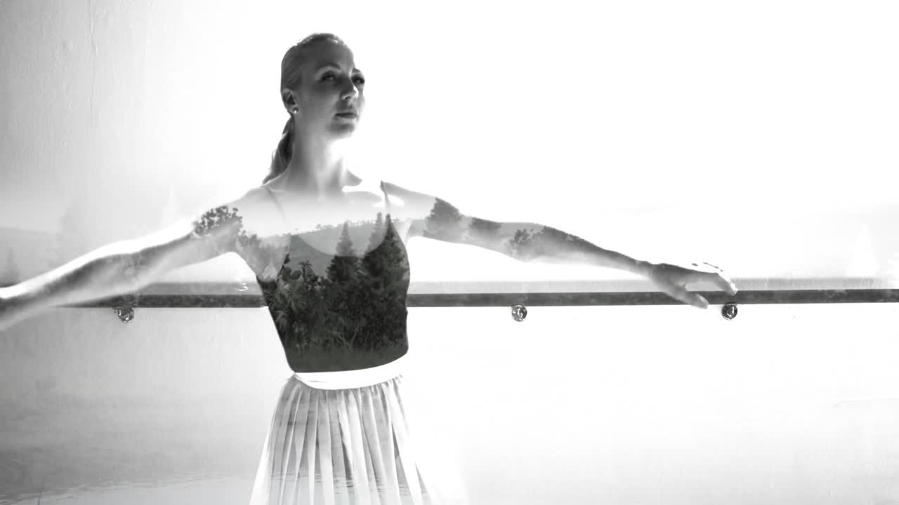 여자 발레 댄서 춤