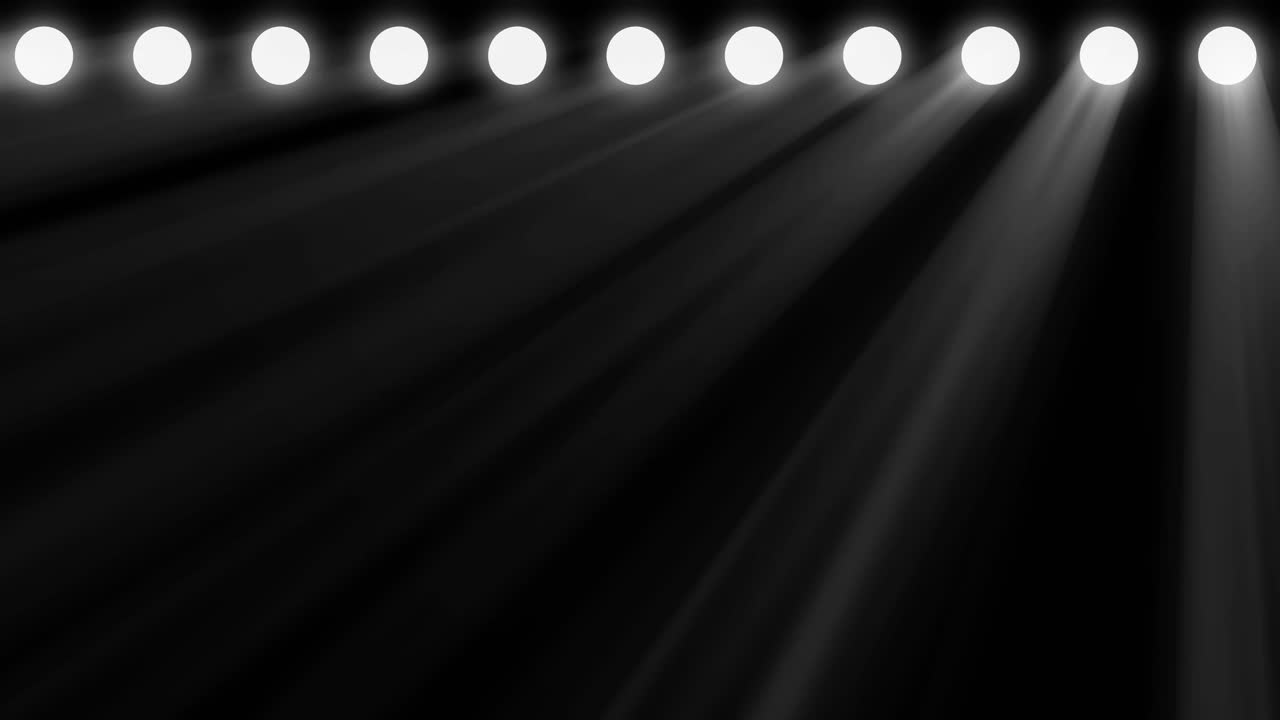 Stage lights on a dark background